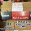 Que hàn điện Kobelco Nhật Bản mã RB-26 tiêu chuẩn quốc tế AWS E6013 đầy đủ kích thước sợi 2.6ly bó 2kg sợi 3.2ly và 4ly bó 5kg chuyên dụng hàn gá kết cấu sắt mỏng và đường ống thẩm mỹ bán sỉ lẻ tại Cửa hàng vật liệu hàn Dung Hải Chợ Trời Hà Nội.