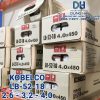 Que hàn Kobelco LB-52-18 mác tiêu chuẩn E7018 xuất xứ Nhật Bản Thái Lan chính hãng đầy đủ cỡ sợi 2.6ly 3.2ly và 4ly đóng gói đồng bộ bó 5kg bọc thuốc bột sắt chuyên hàn đắp dầm kết cấu sắt thép chịu tải cao bán tại Cửa hàng vật liệu hàn Dung Hải Chợ Trời.
