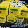Que hàn inox Kiswel KST-308L mác tiêu chuẩn AWS E308L-16 sản xuất tại nhà máy Malaysia đóng gói bó 2kg có đủ các cỡ sợi 2ly 2.6ly 3.2ly và 4ly chuyên hàn inox 304 đồ dùng nhà bếp lan can bàn ghế sáng bóng không rỉ bán tại Cửa hàng vật liệu hàn Dung Hải Chợ Trời.