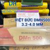 Que hàn đắp cứng chống mài mòn Việt Đức mã Dmn500 cỡ sợi 4ly đóng gói bó 5kg chuyên dùng để hàn đắp bù búa nghiền đá răng gầu xúc chi tiết máy chịu ma sát cao bán tại Cửa hàng vật liệu hàn Dung Hải Chợ Trời.